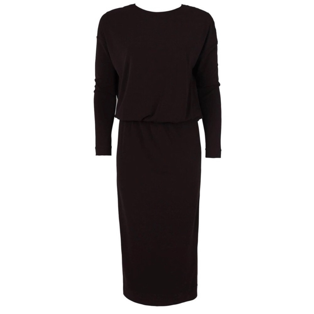 MALENE BIRGER Open Back Black Silliana Dress LBD Little Black Dress Sz M - Picture 6 of 10